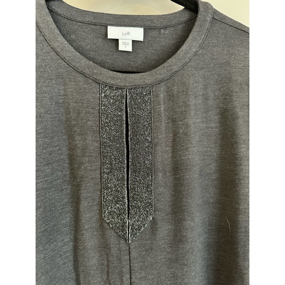 J. Jill Gray Metallic Tunic Top Sz. Small - Picture 2 of 10